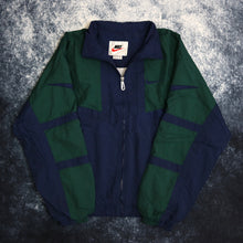 Load image into Gallery viewer, Vintage Navy &amp; Green Nike Windbreaker Jacket
