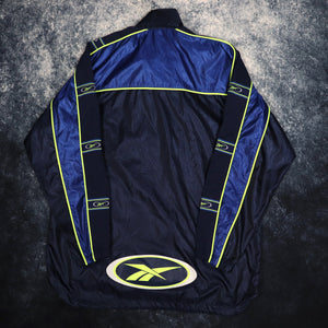 Vintage Navy & Green Reebok Windbreaker Jacket | XXL