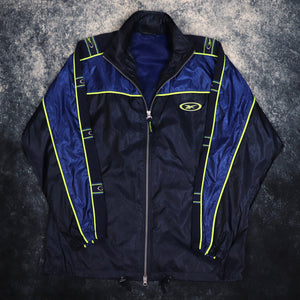 Vintage Navy & Green Reebok Windbreaker Jacket | XXL