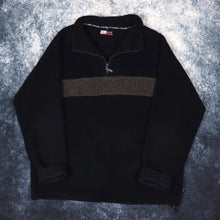 Load image into Gallery viewer, Vintage Navy &amp; Grey 1/4 Zip Teddy Fleece | XL
