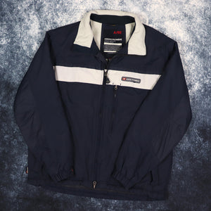 Vintage Navy & Grey Abercrombie Fleece Lined Jacket | Large