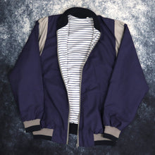 Load image into Gallery viewer, Vintage Navy &amp; Grey Bomber Jacket | XL
