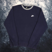 Load image into Gallery viewer, Vintage Navy &amp; Grey Nike Sweatshirt | Small
