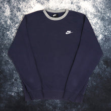Load image into Gallery viewer, Vintage Navy &amp; Grey Nike Sweatshirt | Small
