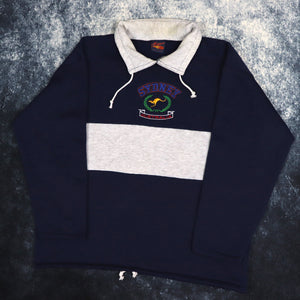 Vintage Navy & Grey Sydney Australia Sweatshirt | XL