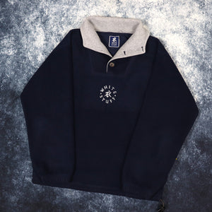 Vintage Navy & Grey White Stuff Fleece | Medium