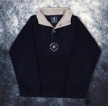 Load image into Gallery viewer, Vintage Navy &amp; Grey White Stuff Fleece | Medium
