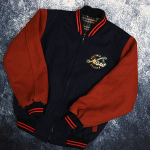 Vintage Navy & Orange New York College Jacket | Size 6