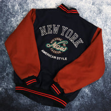 Load image into Gallery viewer, Vintage Navy &amp; Orange New York College Jacket | Size 6
