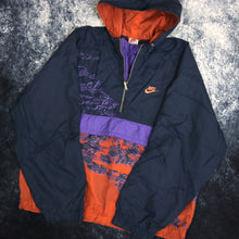 Load image into Gallery viewer, Vintage Navy, Orange &amp; Purple Nike 1/4 Zip Windbreaker Jacket
