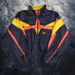 Vintage Navy, Orange & Yellow Nike Windbreaker Jacket