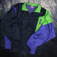 Load image into Gallery viewer, Vintage 90&#39;s Navy, Purple &amp; Green Nike Windbreaker Jacket
