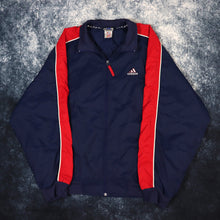 Load image into Gallery viewer, Vintage Navy &amp; Red Adidas Jacket | XL
