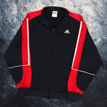 Load image into Gallery viewer, Vintage Navy &amp; Red Adidas Track Jacket | Medium
