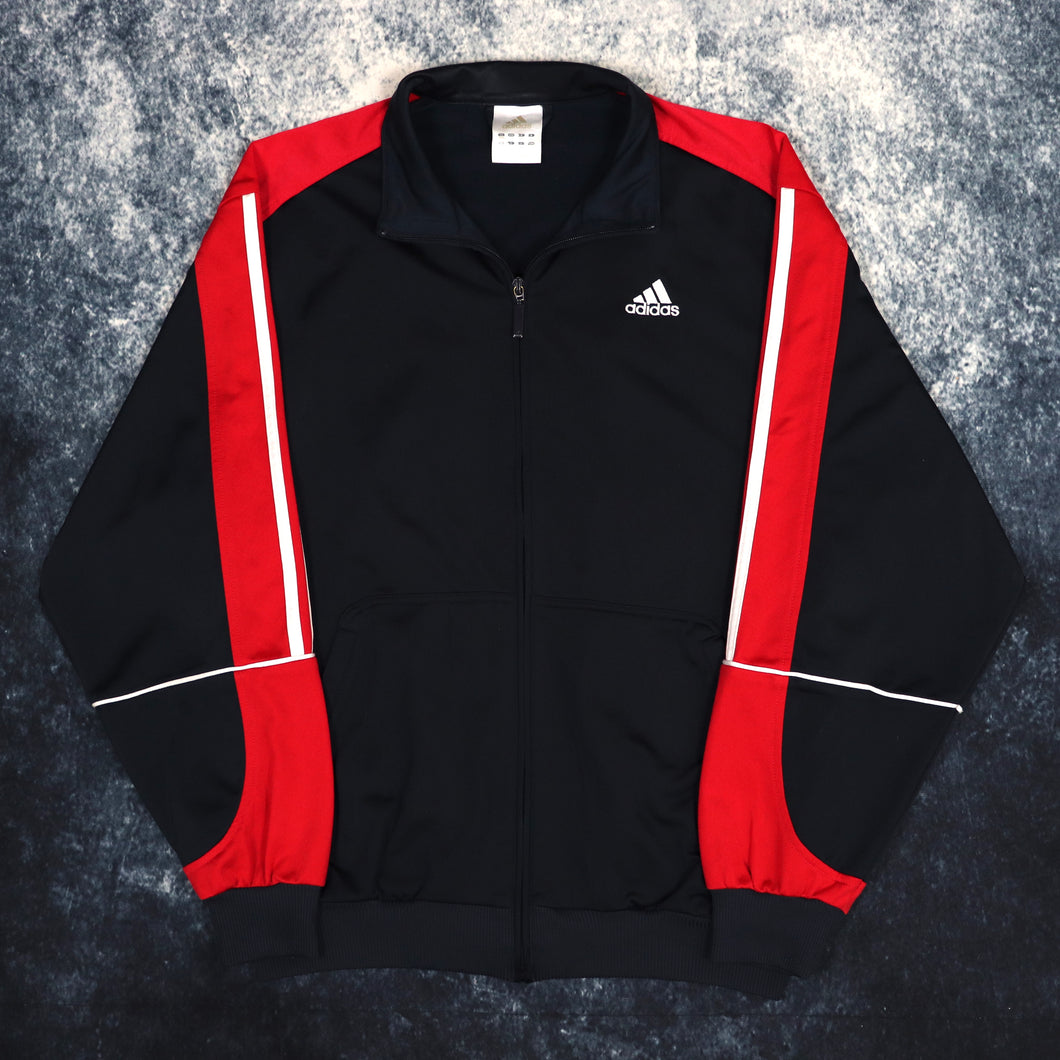 Vintage Navy & Red Adidas Track Jacket | Medium