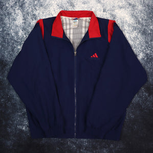 Vintage Navy & Red Adidas Windbreaker Jacket | Small