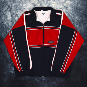 Vintage Navy & Red Colour Block Jako Sport Windbreaker Jacket | XL