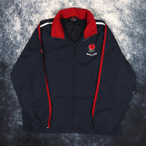 Vintage Navy & Red England Windbreaker Jacket | Large