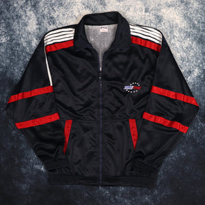 Vintage 90s Navy & Red Eurosport Track Jacket | Large