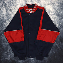 Load image into Gallery viewer, Vintage Navy &amp; Red Nike Rookies Baseball Jacket | Medium

