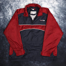 Load image into Gallery viewer, Vintage Navy &amp; Red Reebok 1/4 Zip Windbreaker Jacket | 3XL
