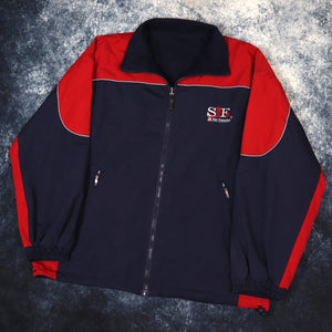 Vintage Navy & Red San Francisco Reversible Fleece Jacket | 4XL