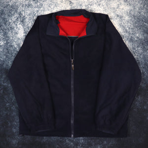 Vintage Navy & Red San Francisco Reversible Fleece Jacket | 4XL