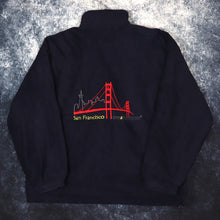 Load image into Gallery viewer, Vintage Navy &amp; Red San Francisco Reversible Fleece Jacket | 4XL

