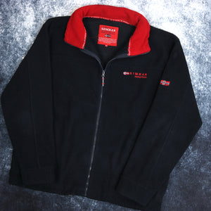 Vintage Navy & Red Simran Fleece Jacket
