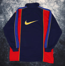 Load image into Gallery viewer, Vintage 90s Navy, Red &amp; Blue Colour Block Nike 1/4 Zip Sweatshirt | XXL
