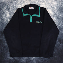 Load image into Gallery viewer, Vintage Navy &amp; Teal Fila Magic Line Fleece | XL
