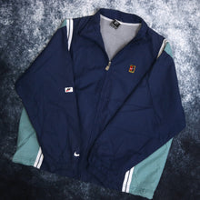 Load image into Gallery viewer, Vintage Navy &amp; Teal Nike Windbreaker Jacket
