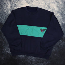 Load image into Gallery viewer, Vintage 90&#39;s Navy &amp; Teal Pro Techno Sweatshirt | Small
