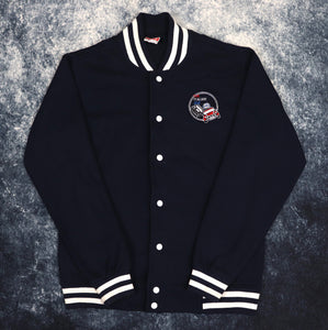 Vintage Navy & White Italian Job Varisty Jacket | Small