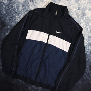 Vintage Navy & White Nike Windbreaker Jacket | XS