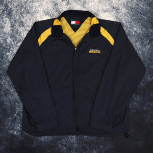 Vintage Navy & Yellow Tommy Hilfiger Windbreaker Jacket | Medium