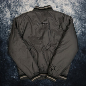Vintage Dark Grey No Fear Bomber Jacket
