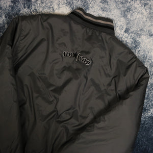 Vintage Dark Grey No Fear Bomber Jacket