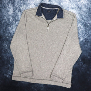 Vintage Oatmeal 1/4 Zip Sweatshirt | Medium