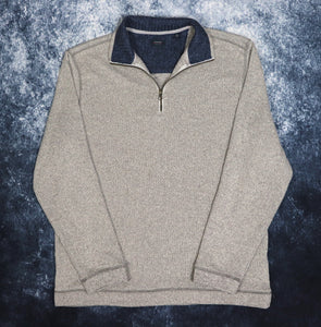 Vintage Oatmeal 1/4 Zip Sweatshirt | Medium