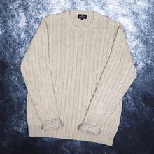 Load image into Gallery viewer, Vintage Oatmeal Cable Knit Style Jumper | Large

