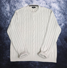 Load image into Gallery viewer, Vintage Oatmeal Cable Knit Style Jumper | Large
