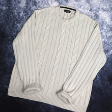 Load image into Gallery viewer, Vintage Oatmeal Cable Knit Style Jumper | Large
