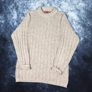 Vintage Oatmeal Freeport High Neck Jumper | Medium