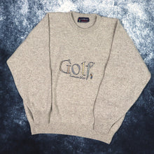 Load image into Gallery viewer, Vintage Oatmeal Sweater Shop Golf Jumper | Medium
