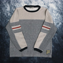 Load image into Gallery viewer, Vintage Oatmeal &amp; Grey Fila Jumper | Small
