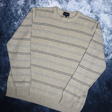 Load image into Gallery viewer, Vintage Oatmeal &amp; Grey Striped Jumper
