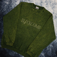 Load image into Gallery viewer, Vintage Olive Green Blackcomb Acid Wash Sweatshirt
