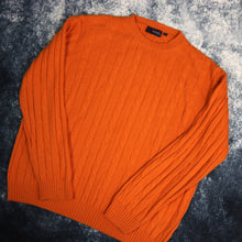 Load image into Gallery viewer, Vintage Orange Cable Knit Style Jumper
