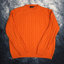 Load image into Gallery viewer, Vintage Orange Cable Knit Style Jumper
